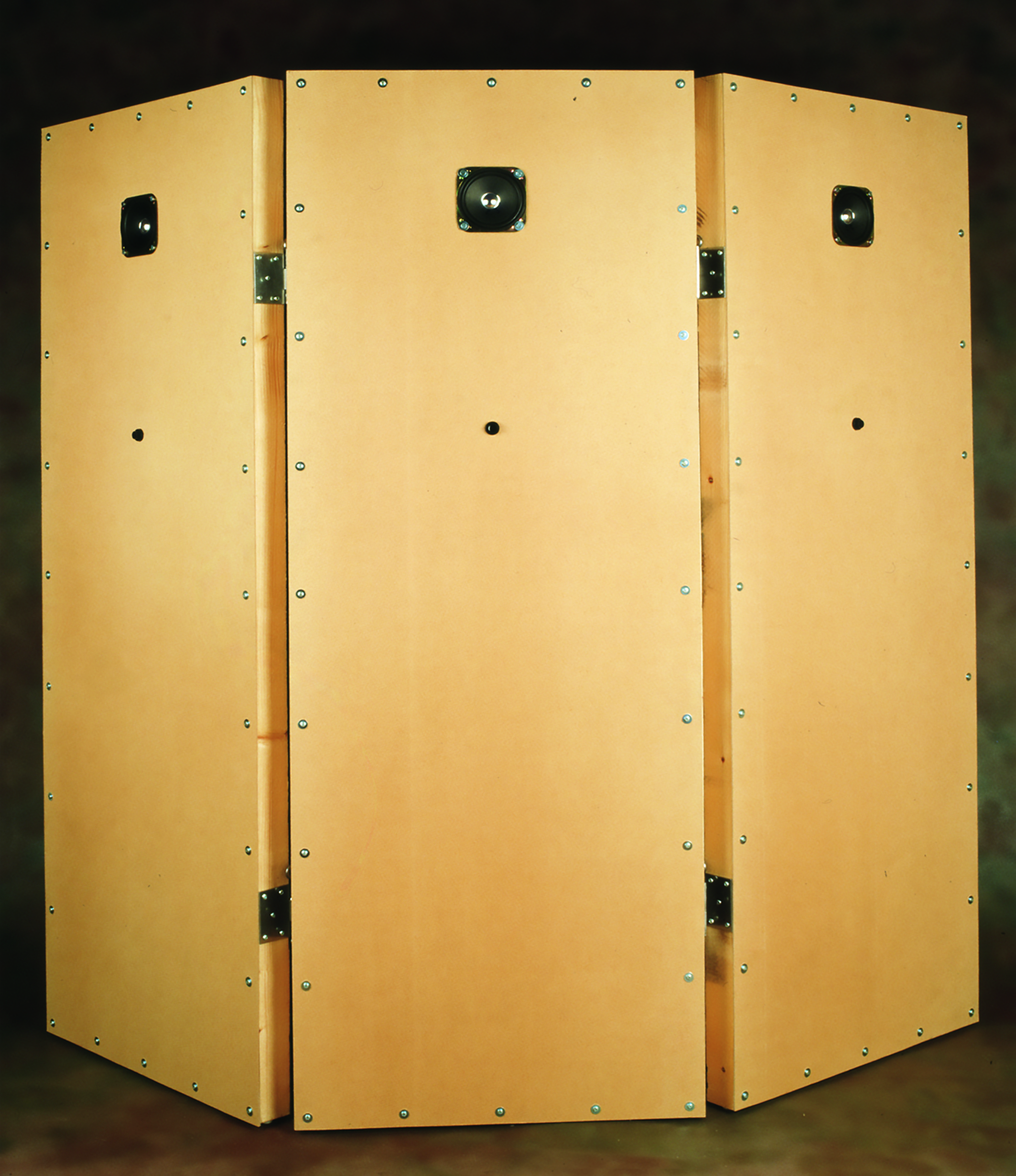 Paravent Soundobject 'Diese ungefähre Welt' christian blau 1999
