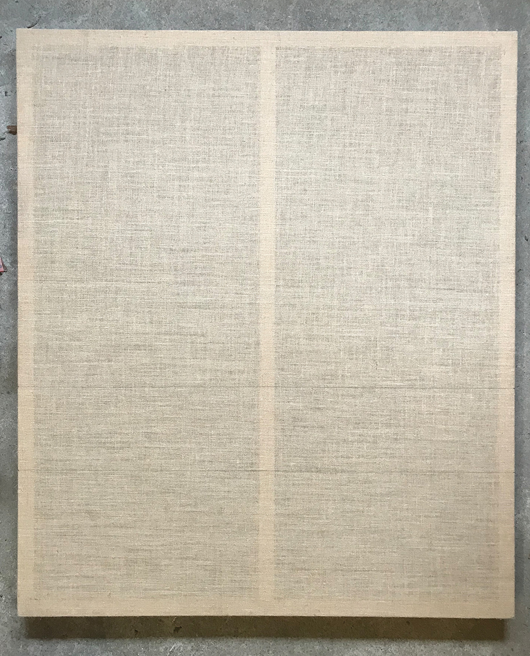 Wordsfail by Christian Blau 140x120x6-burlap-35:55
