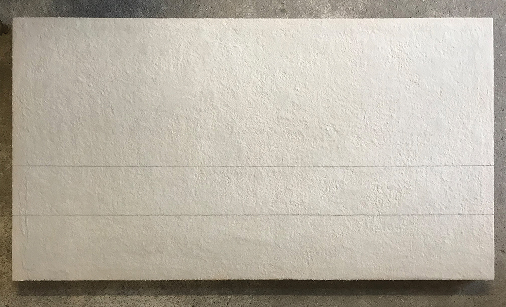Wordsfail by Christian Blau 80 x 150 x 6 cm Sand 20/35