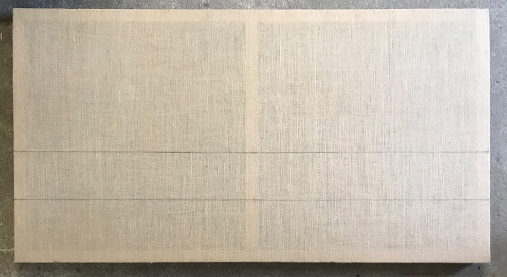 Wordsfail by Christian Blau 80 x 150 x 6 cm Burlap 20/35