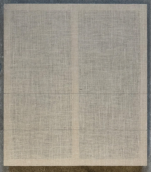 Wordsfail by Christian Blau 90 x 80 x 6 cm Burlap 20/40